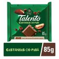 Chocolate Garoto Talento Ao Leite Com Castanha Do Para 85g