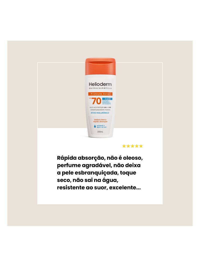 Protetor-Solar-Helioderm-Dermocosmeticos-200ml-Fps70-3-Em-1