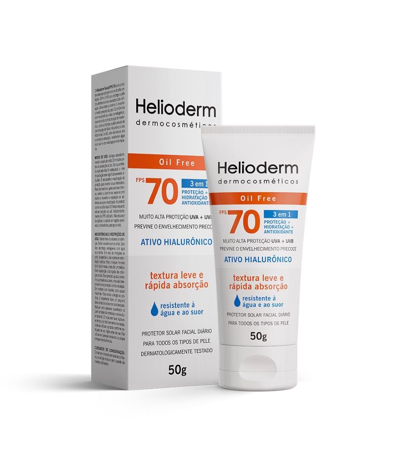 Protetor-Solar-Helioderm-Dermocosmeticos-50gr-Fps70-Oil-Free