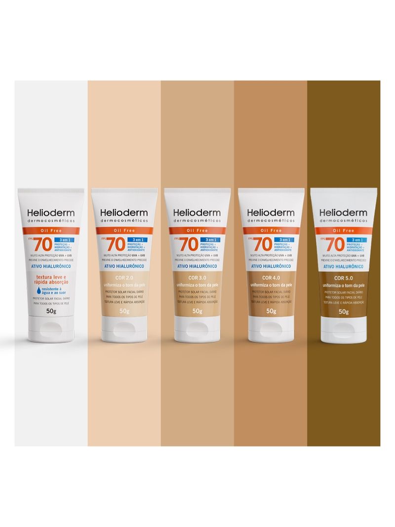 Protetor-Solar-Helioderm-Dermocosmeticos-50gr-Fps70-Oil-Free