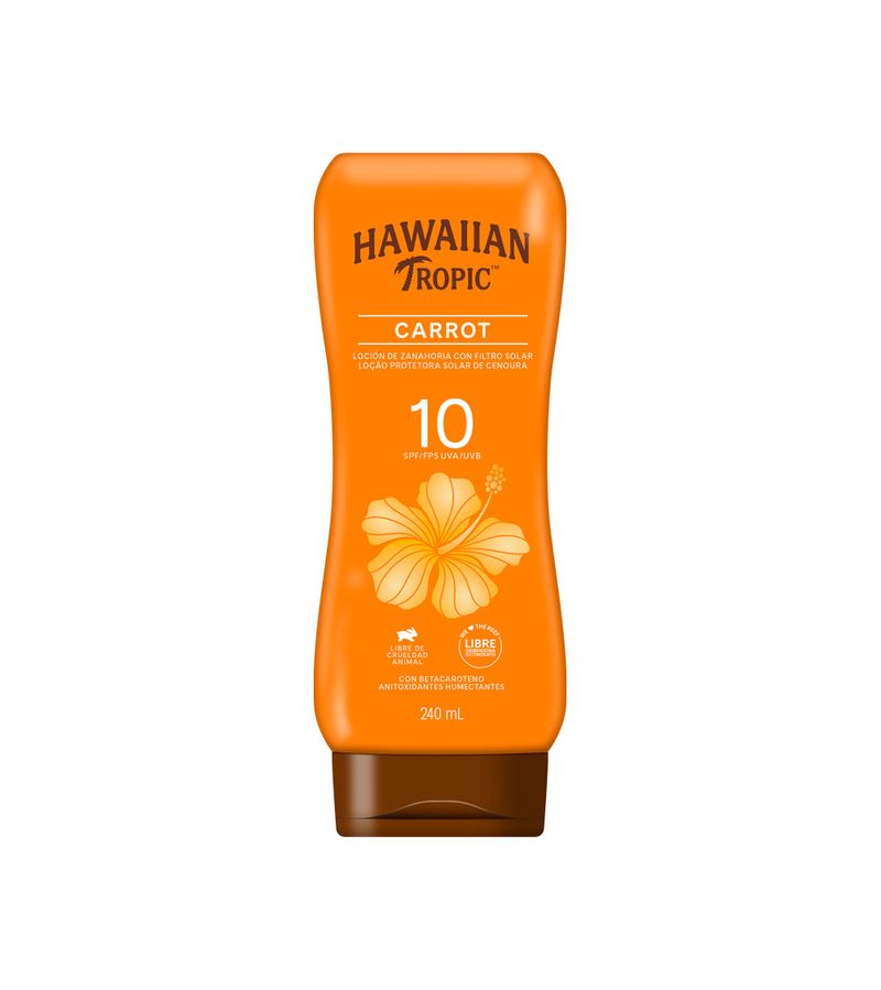 Protetor-Solar-Hawaiian-Tropic-Fps10-Carrot-240ml