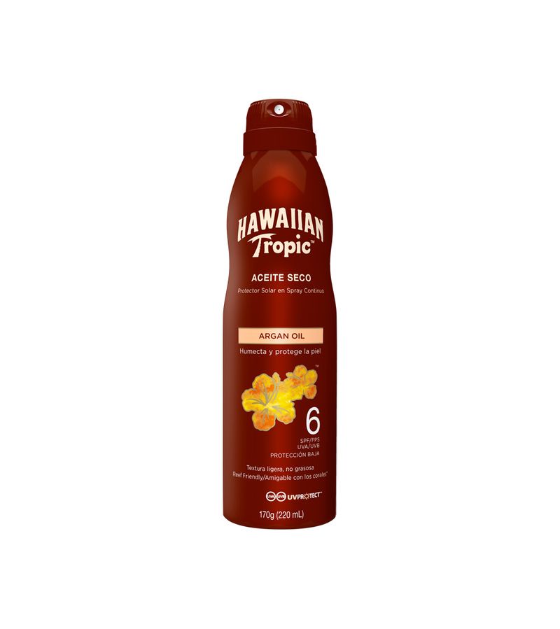 Protetor-Solar-Hawaiian-Tropic-Aceite-Seco-170g-Fps6-Spray-Argan-Oil