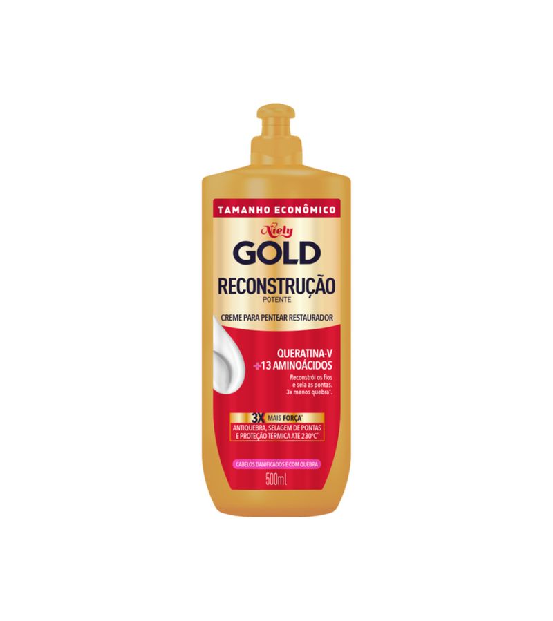 Creme-Para-Pentear-Restaurador-Niely-Gold-Reconstrucao-500ml