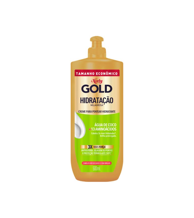 Creme-Para-Pentear-Hidratante-Niely-Gold-Hidratacao-500ml