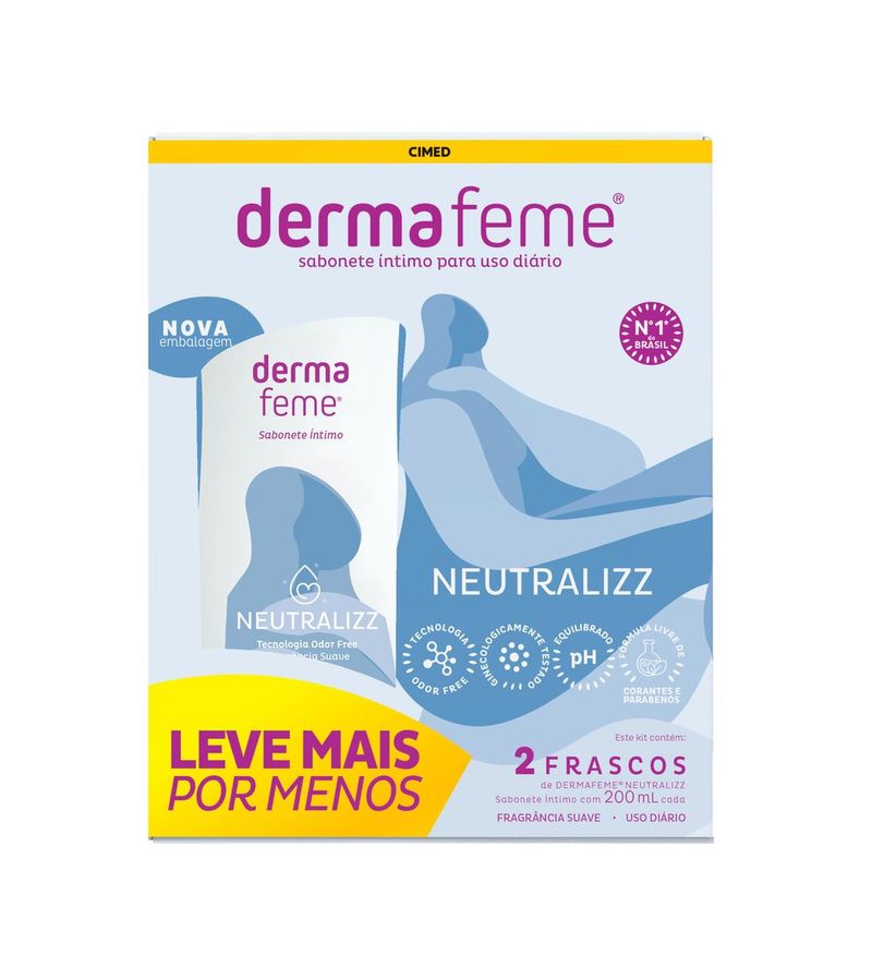 Sabonete-Intimo-Dermafeme-Neutralizz-Kit