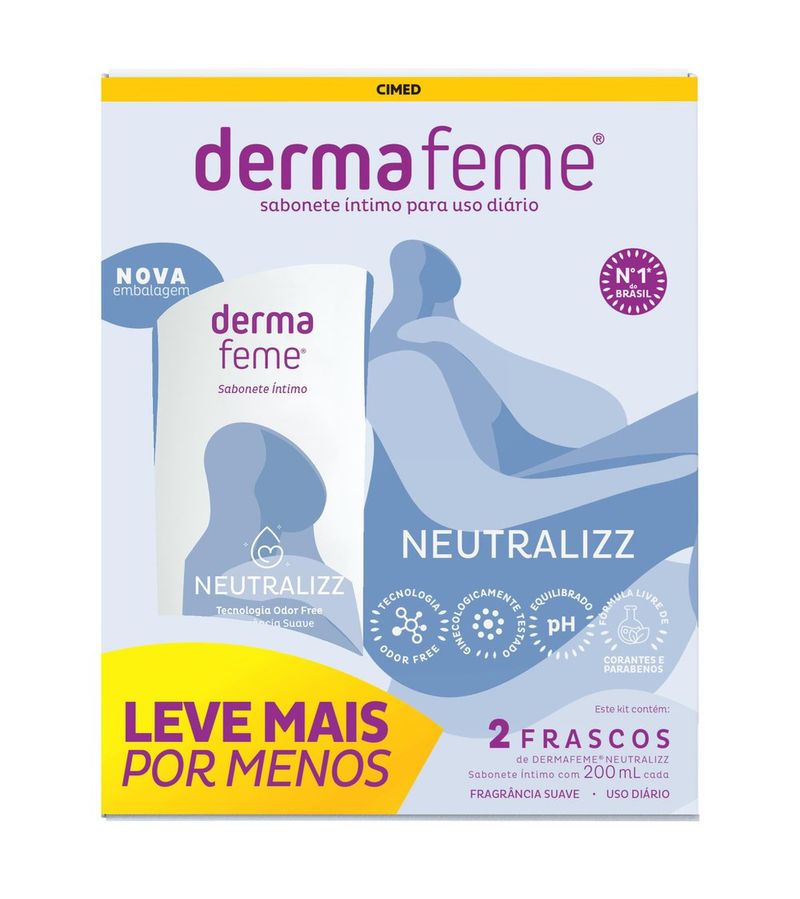 Sabonete-Intimo-Dermafeme-Neutralizz-Kit