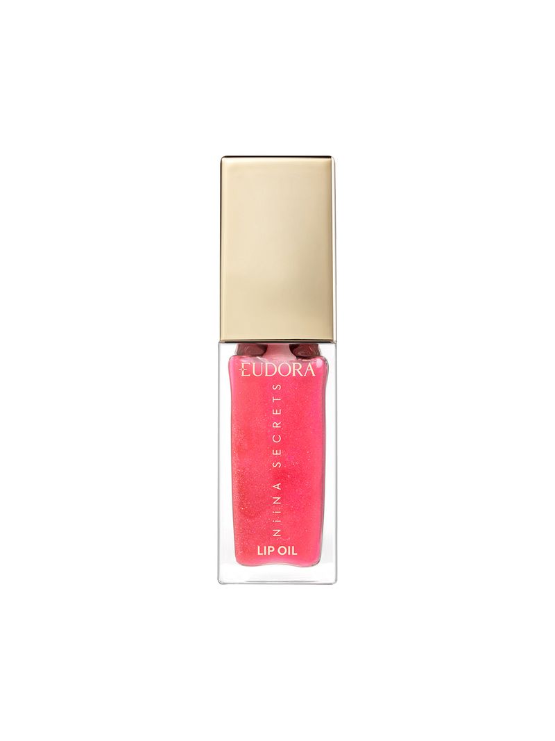 Gloss-Niina-Secrets-Lip-Oil-Shine-Flowers-7ml-Rosa-Silvestre