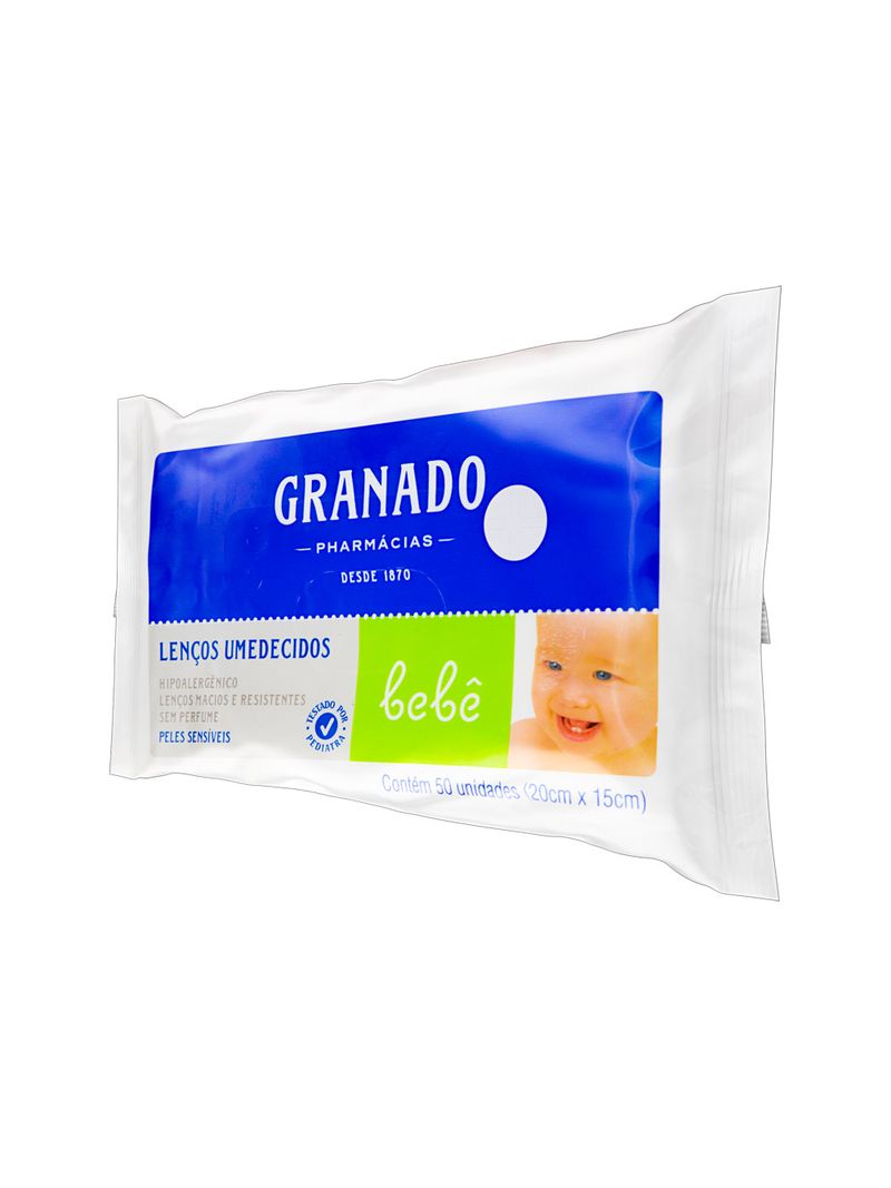 Lenco-Umedecido-Granado-Bebe-Peles-Sensiveis-Com-50-Unidades