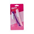 Navalha Para Sobrancelha Ricca Com 2 Flamingo