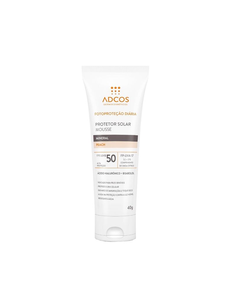 Protetor-Solar-Mineral-Adcos-40gr-Fps50-Mousse-Peach
