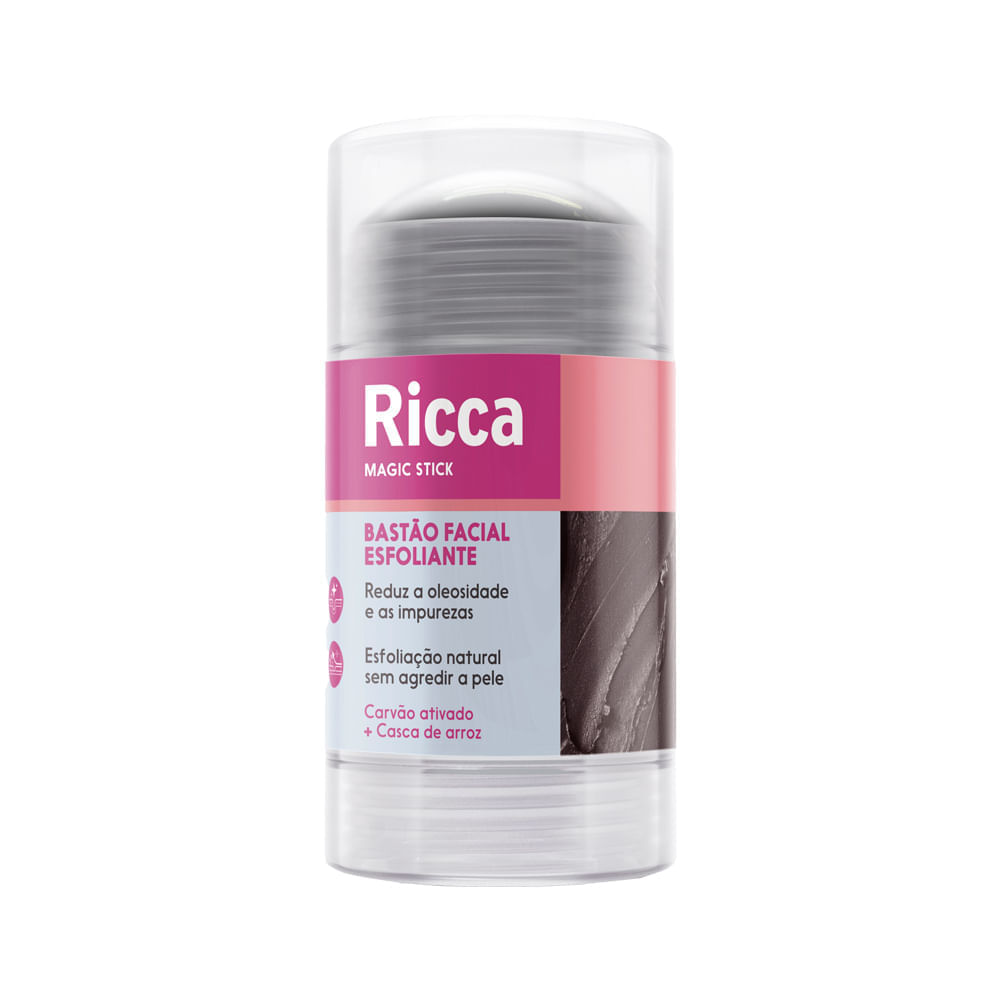 BASTÃO FACIAL ESFOLIANTE RICCA MAGIC STICK - Preço Popular