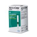 Tira De Teste De Glicose Accu-chek Active 25 Unidades