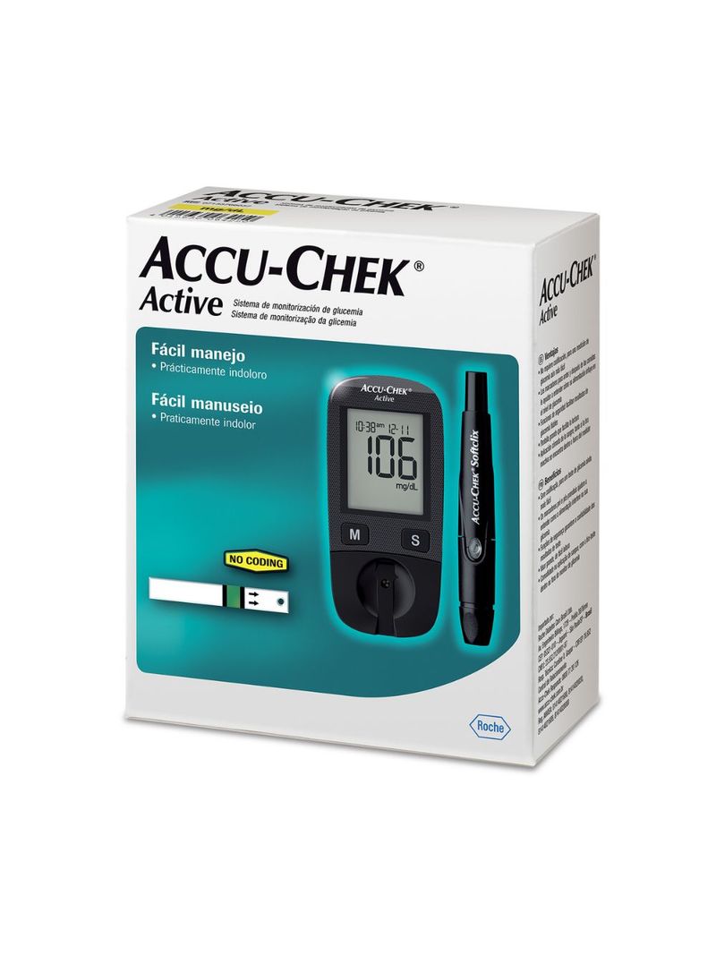 Accu-chek-Active-Kit-Para-Controle-De-Glicemia
