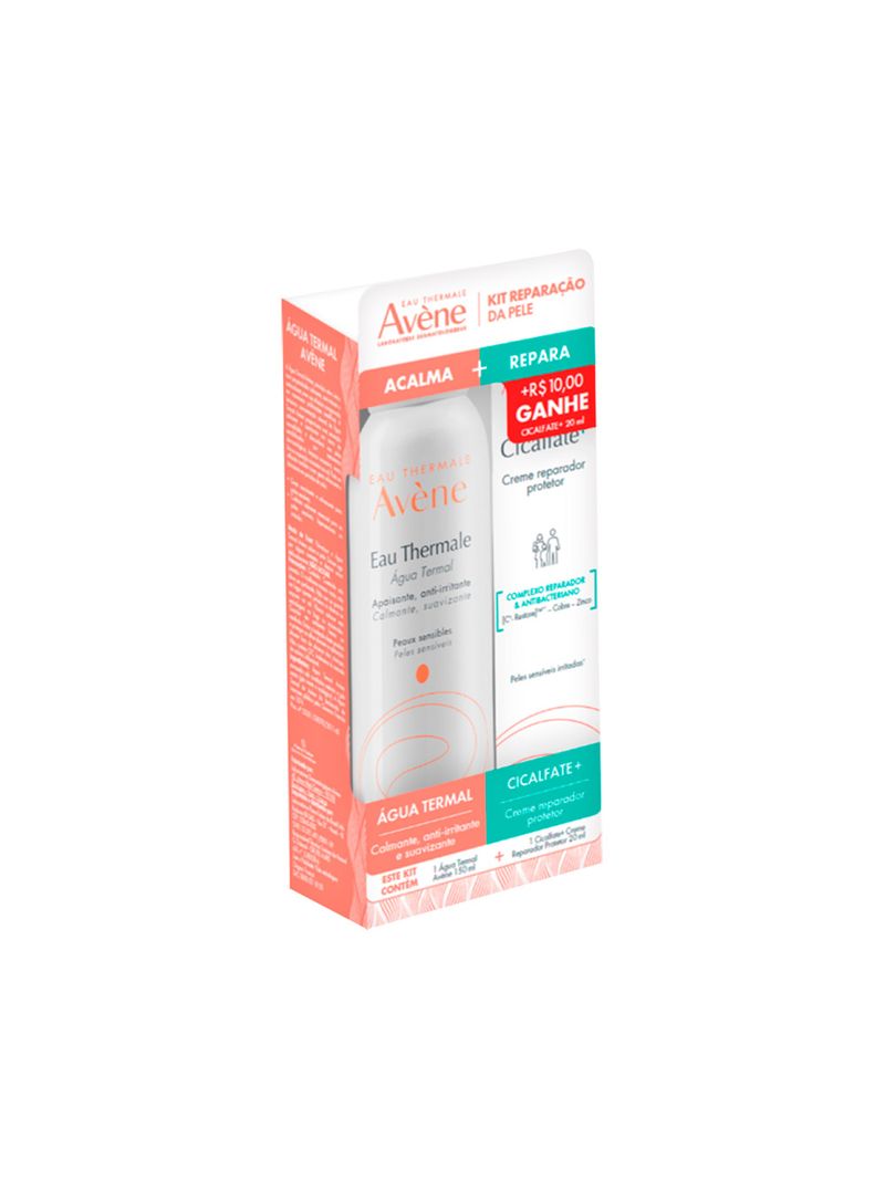 Kit-Reparacao-Avene-Agua-Termal-150ml---Creme-Cicalfate--20ml--Promocional