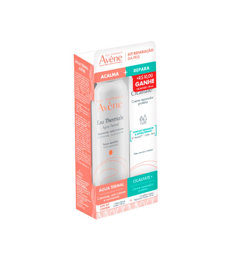 Kit-Reparacao-Avene-Agua-Termal-150ml---Creme-Cicalfate--20ml--Promocional