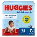 Fralda Huggies Tripla Protecao Com 78 Leve + Pague - Tamanho G Hiper  Especial