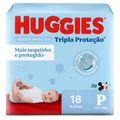 Fralda Huggies Tripla Protecao Jumbinho Com 18 Tamanho P