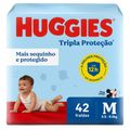 Fralda Huggies Tripla Protecao Triple Sec M Com 42 Unidades