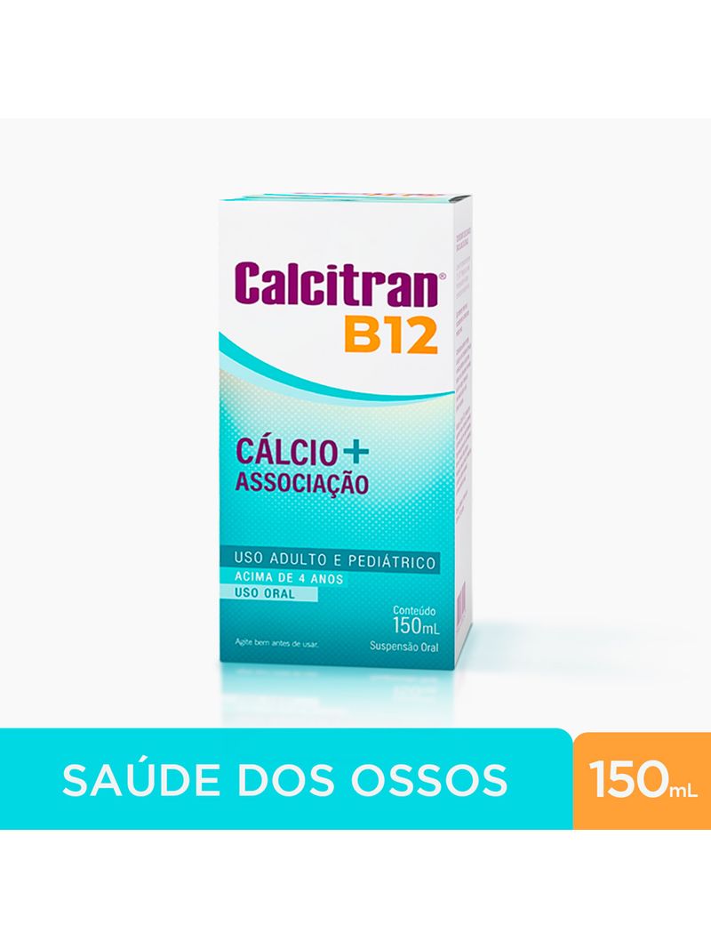 Calcitran-B12-Solucao-Oral-150ml---Calcio-Com-Vitamina-B12-Infantil-E--Adulto