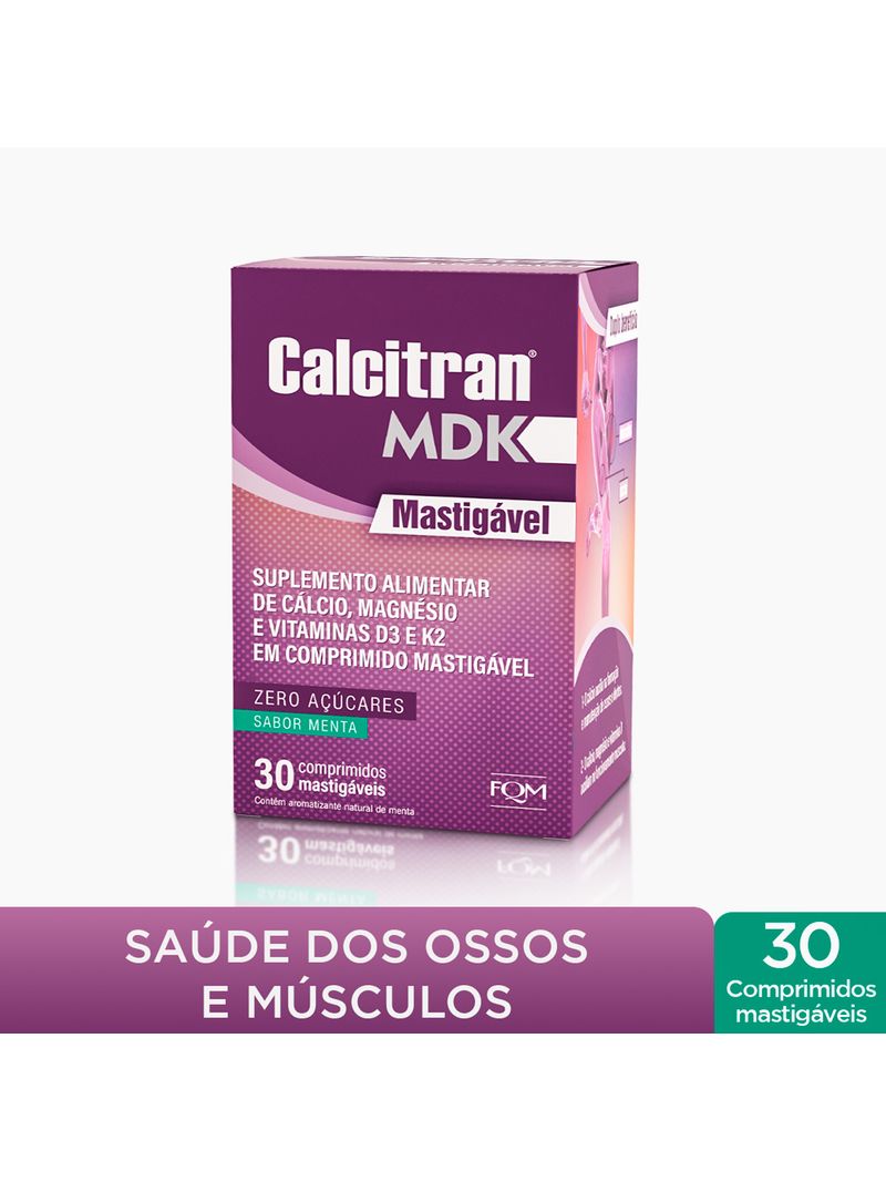 Calcitran-Mdk-30-Comprimidos-Mastigaveis---Calcio-Com-Magnesio-Vitamina--D-E-K