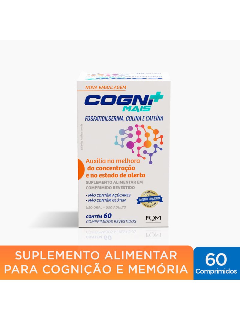 Cogni-Mais-60-Comprimidos---Suplemento-Para-Auxilio-Da-Concentracao-E--Memoria