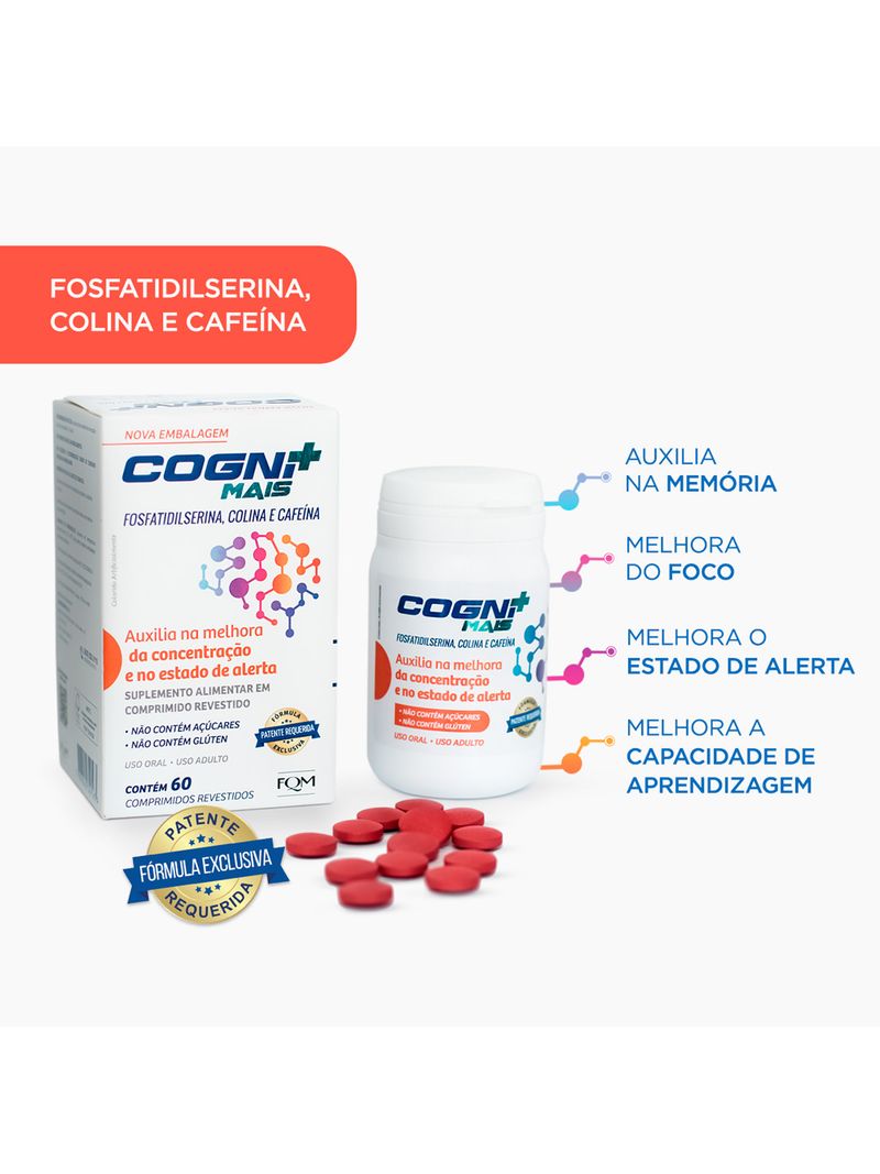 Cogni-Mais-60-Comprimidos---Suplemento-Para-Auxilio-Da-Concentracao-E--Memoria