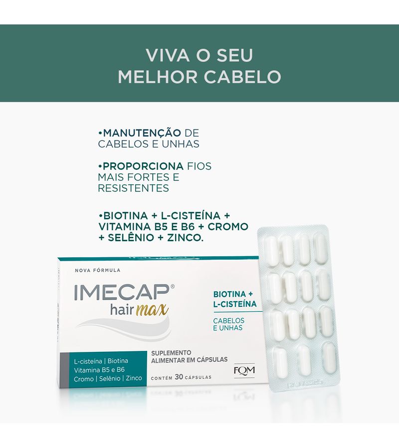 Imecap-Hair-Max-30-Capsulas---Vitaminas-Para-Cabelos-E-Unhas-Com--Cisteina