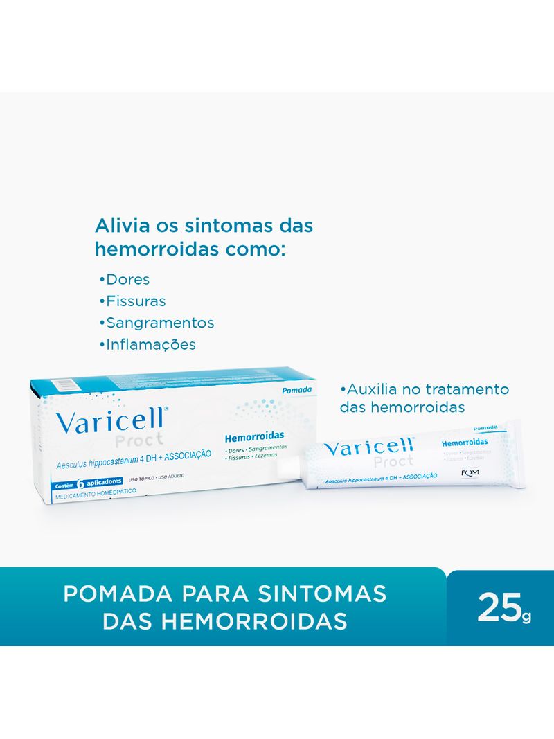Varicell-Proct-Pomada-25g-C--6-Aplicadores---Para-Hemorroidas-Dor-E--Sangramento