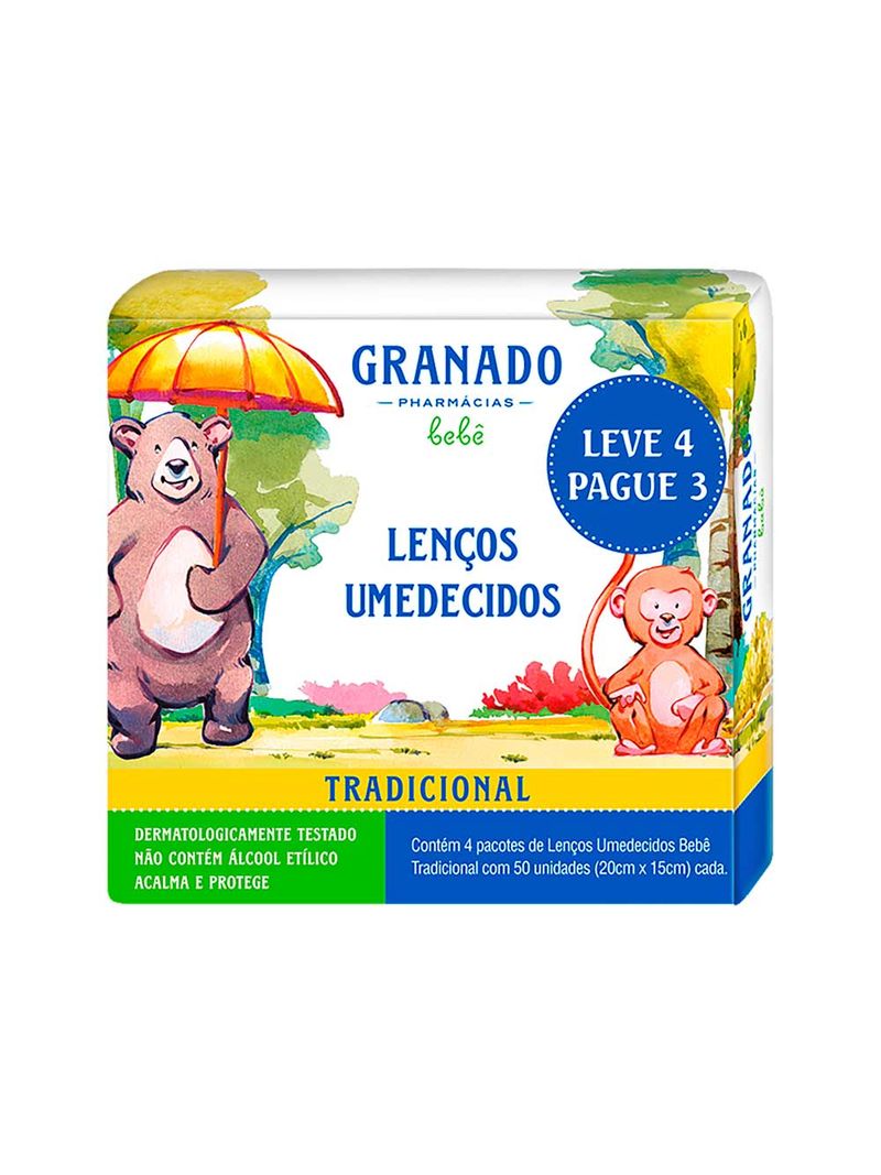 Lenco-Umedecido-Granado-Bebe-Leve-4-Pague-3-Com-50-Unidades-Cada--Tradicional-Especial