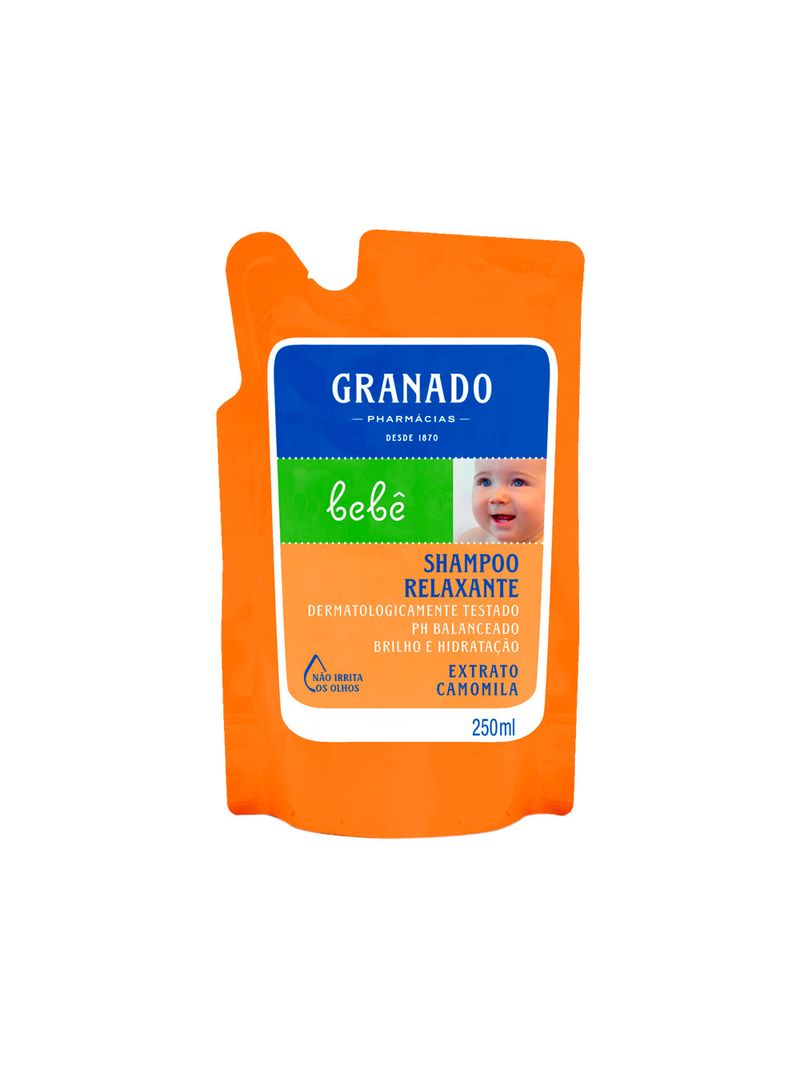 Shampoo-Granado-Bebe-250ml-Extrato-Camomila-Refil