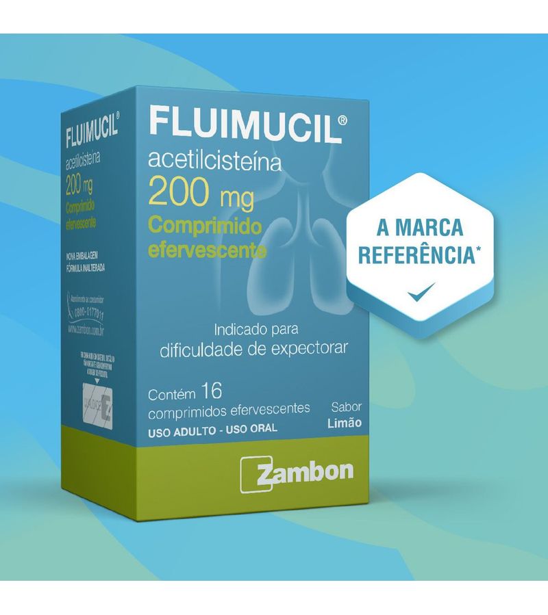 7898074613430-720907-Fluimucil-200mg-Sabor-Limao-16-Comprimidos-Efervescentes