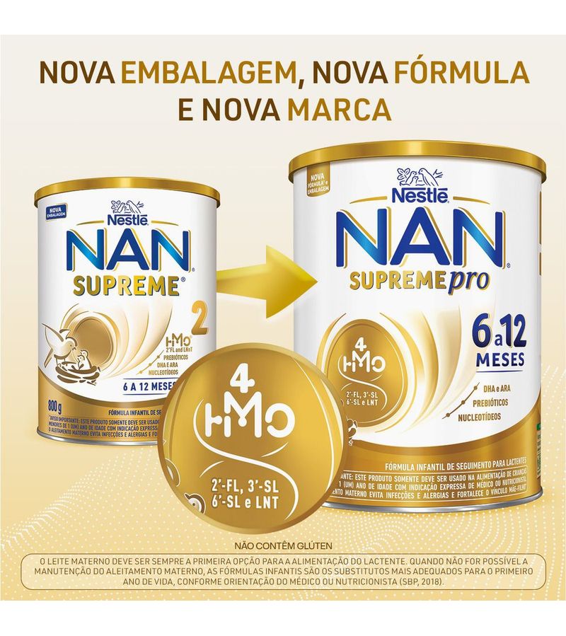 Formula Infantil Nan Supreme Pro 6 A 12 Meses 800g - Preço Popular