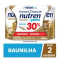 Complemento Alimentar Nutren Senior Baunilha Lata 2 Unidades De 740g  Cada