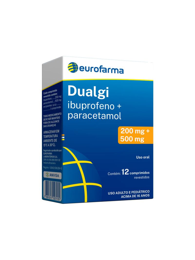 Dualgi-Ibuprofeno-200mg---Paracetamol-500mg-Com-12-Comprimidos--Revestidos-Eurofarma