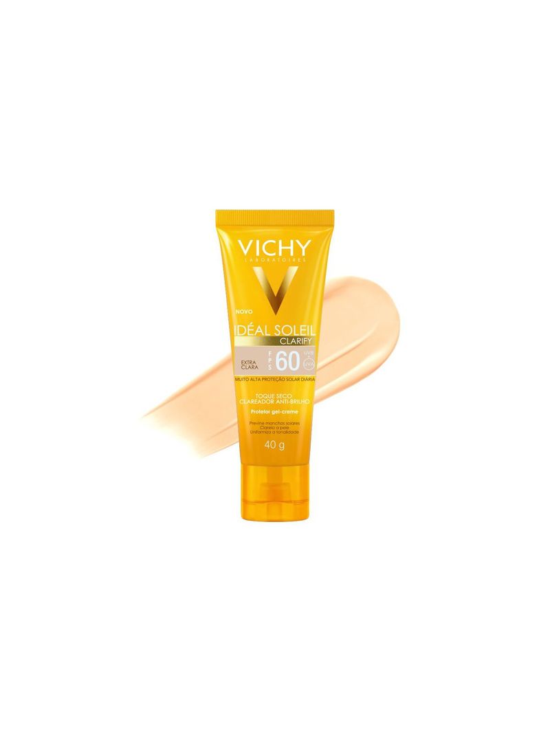 -736629-7899706161824-Protetor-Solar-Vichy--Ideal-Soleil-Clarify-FPS-60-Extra-Clara-40g