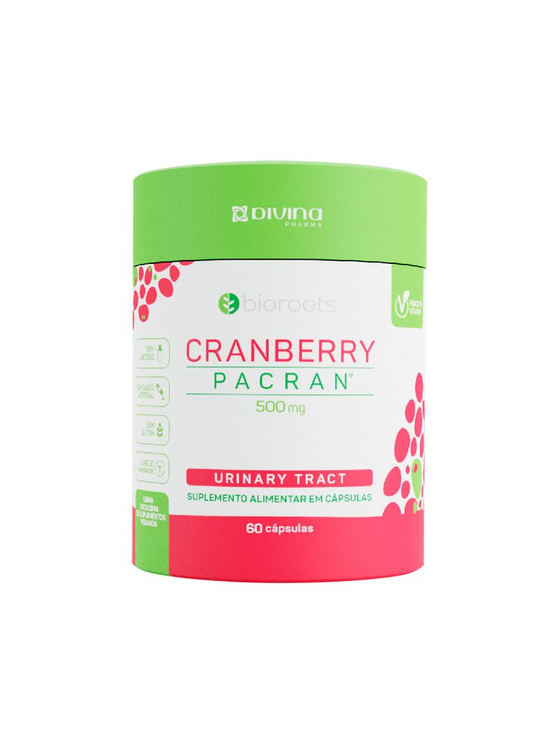 749896 Cranberry Pacran 500mg Com 60 Capsulas Bioroots.jpg