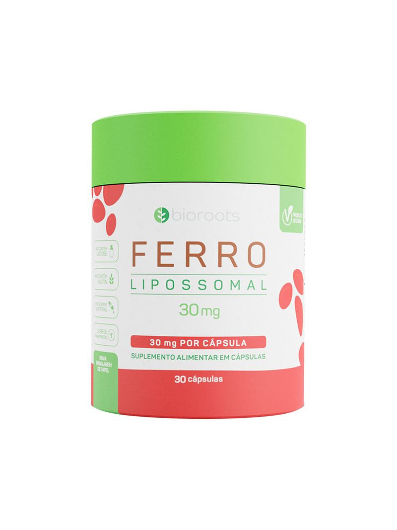 749897 Ferro Lipossomal 30mg Com 30 Capsulas Bioroots.jpg