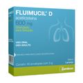 Fluimucil D 600mg Granulado Sabor Laranja Para Solução Oral 16 Envelopes  5g Zambon