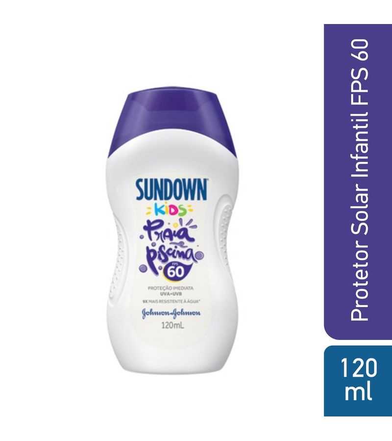 Protetor-Solar-Infantil-Corpo-E-Rosto-Sundown®-Praia-E-Piscina-Kids-Fps--60-120ml