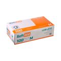 Luva Soft Aid Latex M Com 100 Unidades Com Po