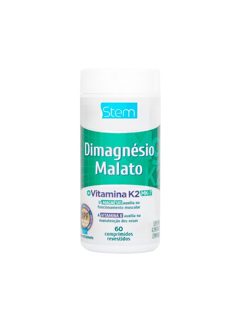 750019 Dimagnesio Malato + Vitamina K2 Com 60 Comprimidos Revestidos Stem.jpg