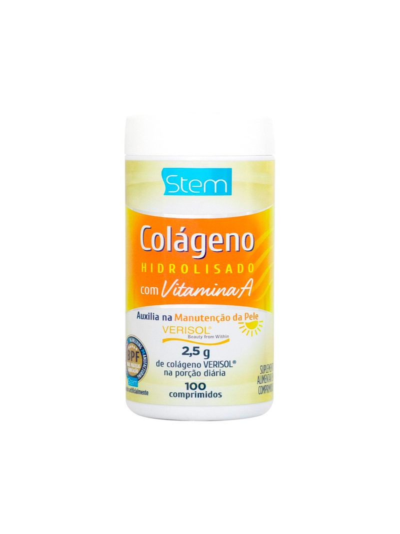 733477 Colageno Hidrolisado + Vitamina A Com 100 Comprimidos Stem.jpg