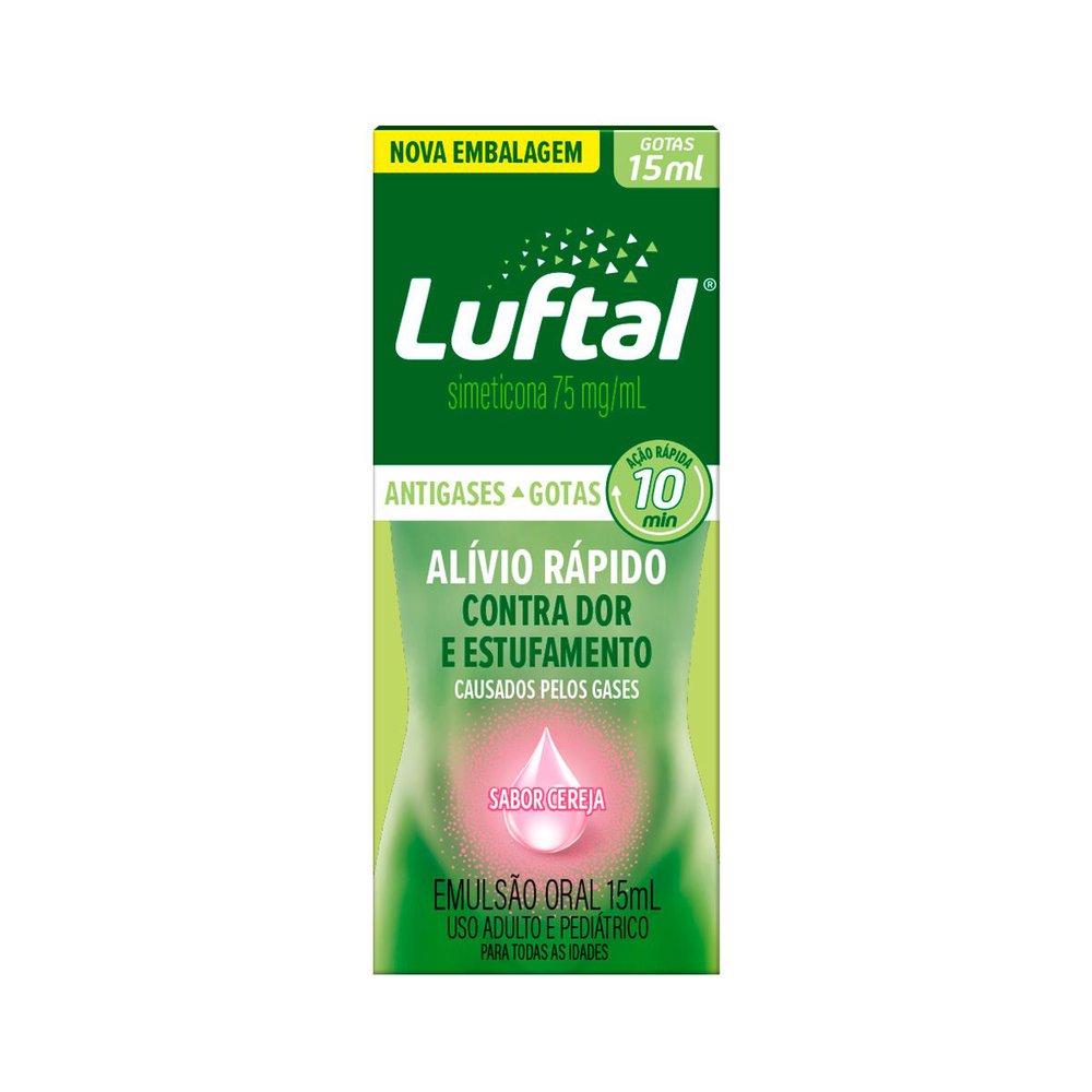 LUFTY INFANTIL 15ML EMULSAO ORAL 75MG/ML SABOR CEREJA - Preço Popular