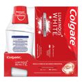 Creme Dental Colgate Luminous White 3x70g + Enxaguante Bucal 250ml