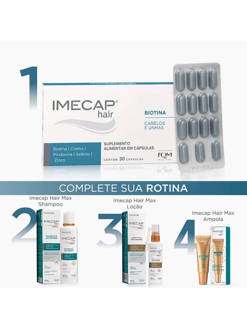 Imecap-Hair-30-Capsulas---Vitaminas-Para-Cabelos-E-Unhas-Com-Biotina