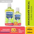 Kit Enxaguante Bucal Cepacol Citrus Fusion Sem Alcool 500ml + 250ml