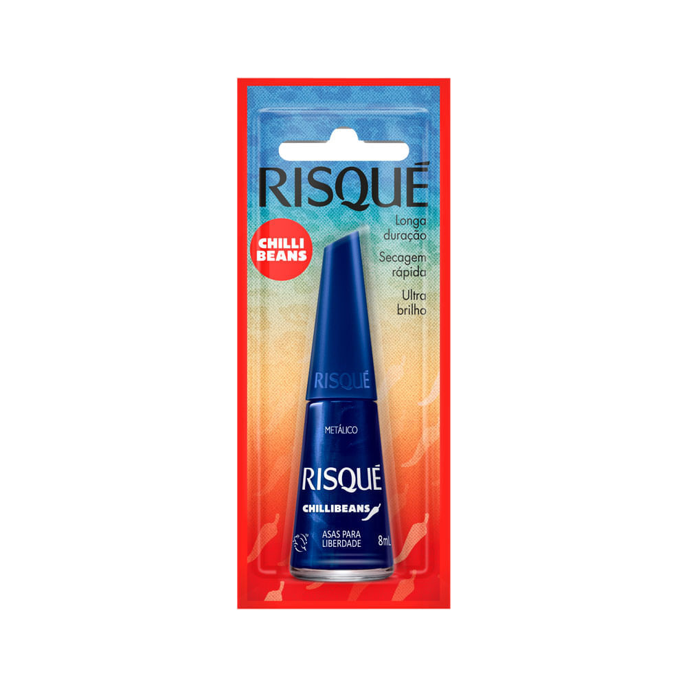 Esmalte Metálico Asas para Liberdade Risqué Chilli Beans Blister 8ml