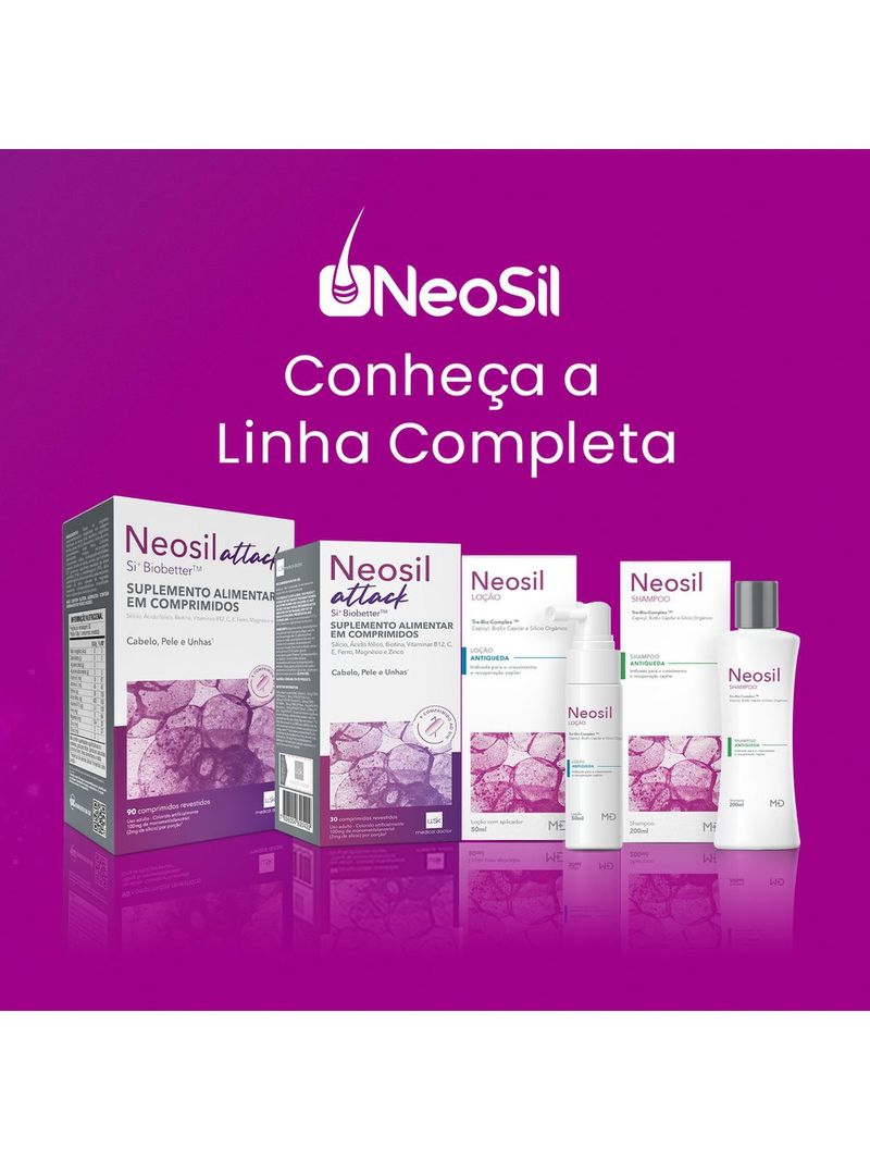 Suplemento-Alimentar-Neosil-Attack-Cabelo-Pele-E-Unha-90-Comprimidos