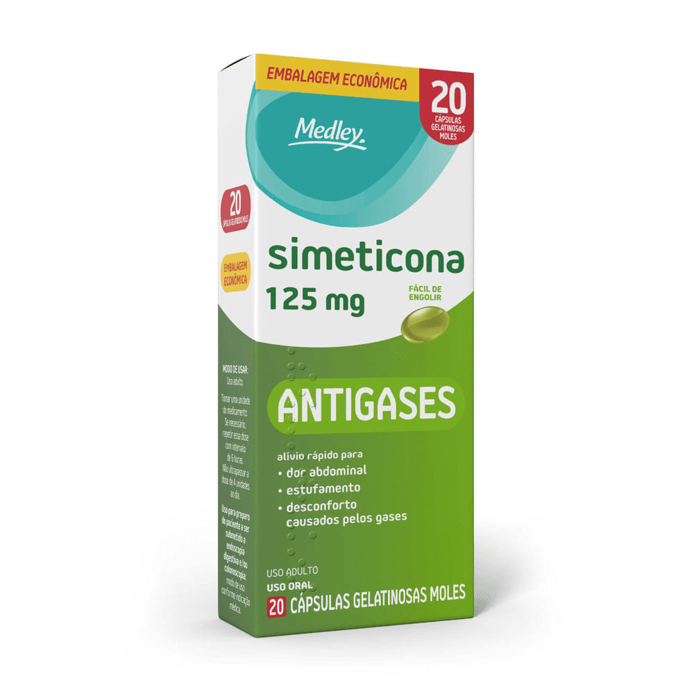 Simeticona 125mg  - 20 cápsulas