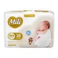 Fralda Mili Love E Care Premium Com 18 Tamanho Rn Jumbo